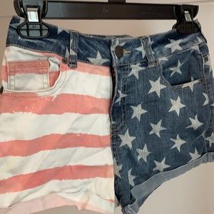 American Flag Shorts Size 2